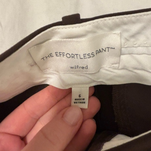 Wilfred Chocolate Brown Wide Leg Effortless Pants - Picture 3 of 3